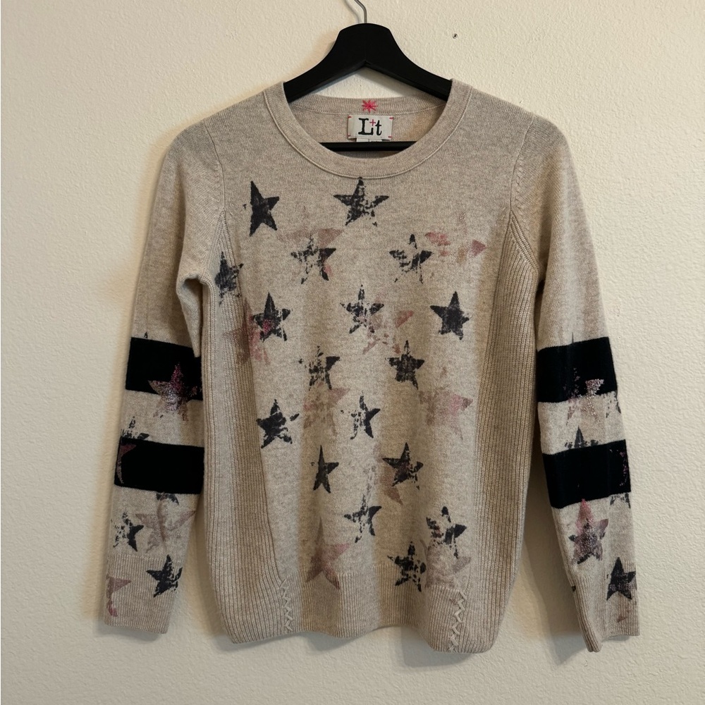 L+t 100% Cashmere Sweater Star